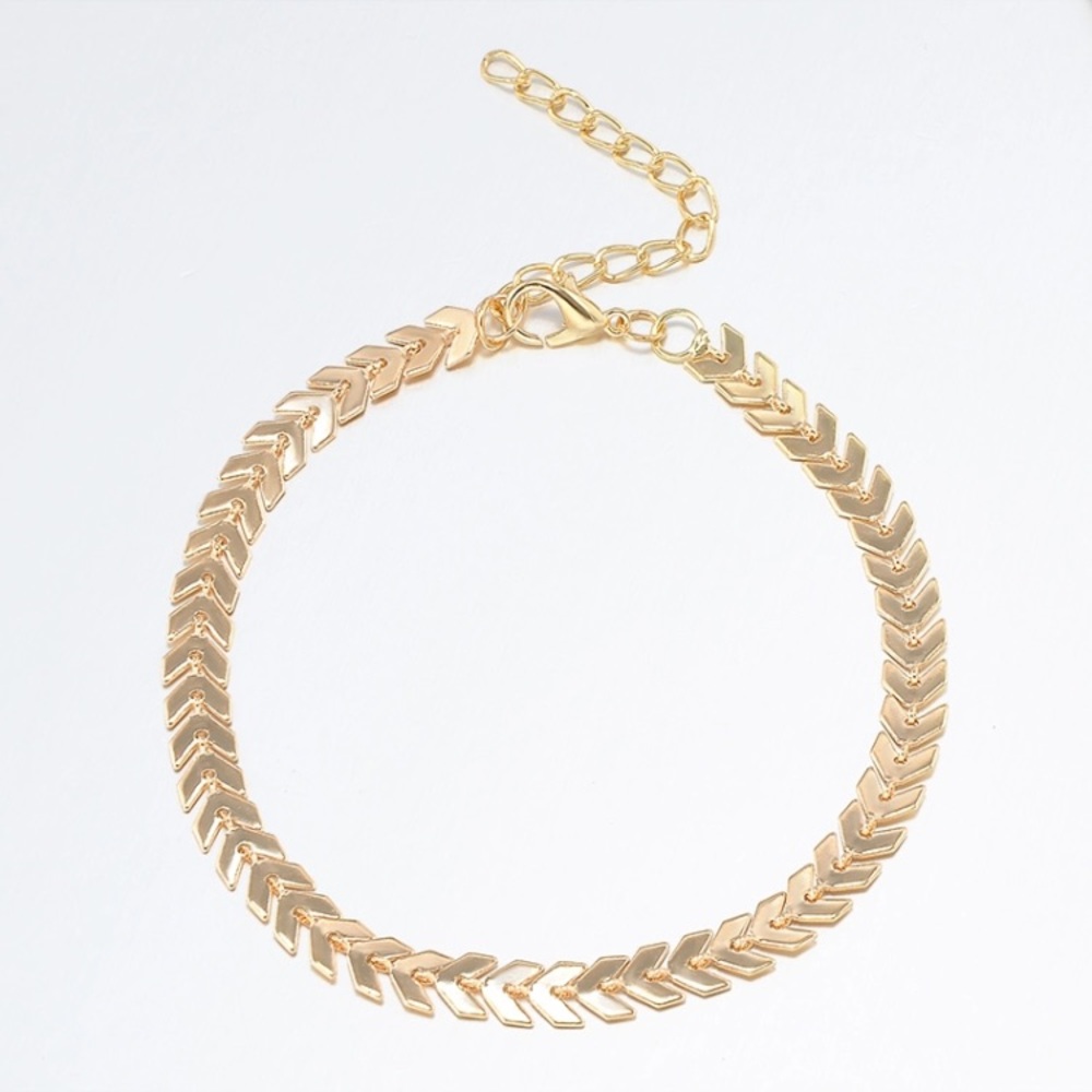 New! Chevron Ankle Bracelet - Picture 3 of 8